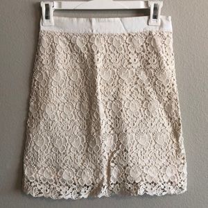 LOFT lace skirt.